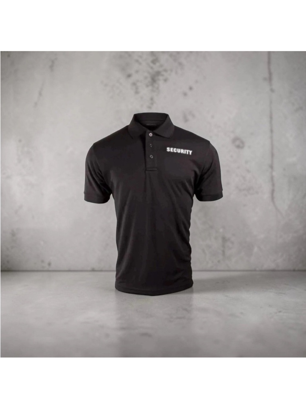 Security Black Men’s Polo Shirt
